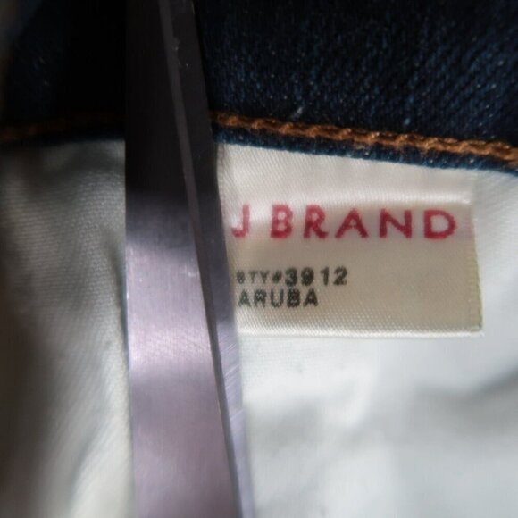 J BRAND 3912 Aruba Jeans Womens 28 Low Rise Skinny Stretch Dark Wash Y2K EUC - Picture 12 of 12